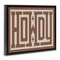 Stupell Industries Mosaic Style Howdy in Brown Floating Frame By Lettered and Lined